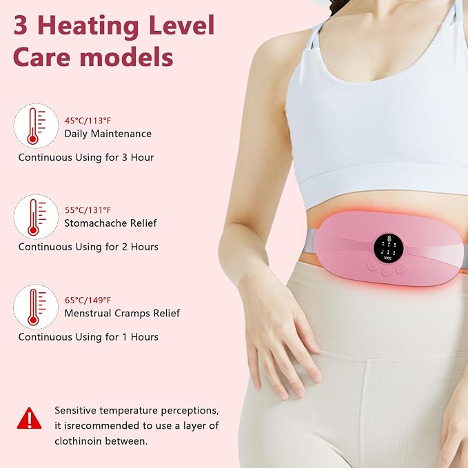 HOTBAG Heating Pad for Period Cramps Portable Cordless 3S Fast Period Heating - Image 4