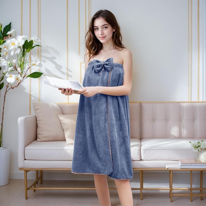 GOSCHE Towel Wrap for Women, Adjustable Shower Wrap Towel - Image 3