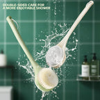 Back Scrubber for Shower, Long Handle Exfoliating Brush, Dual-Sided Bath Brush - Image 2