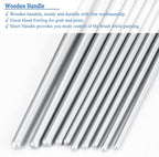 BOSOBO Paint Brushes Set, 2 Pack 20 Pcs Round Pointed Tip Paintbrushes Nylon - Image 5