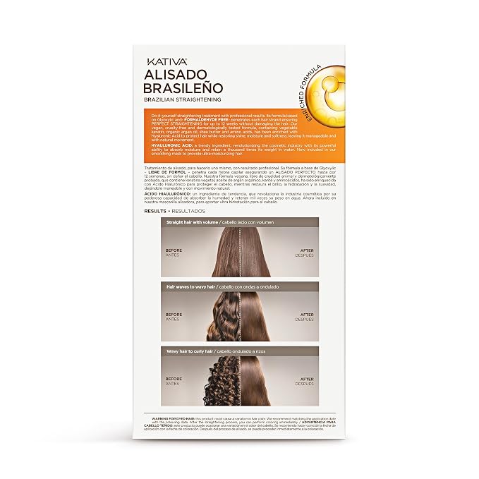KATIVA Brazilian Keratin Treatment Kit at home Formaldehyde Free Hair - Image 2