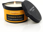 Tropical Scent Massage Oil Candle – Vegan Full Body Massage Therapy & Home SPA - Image 6