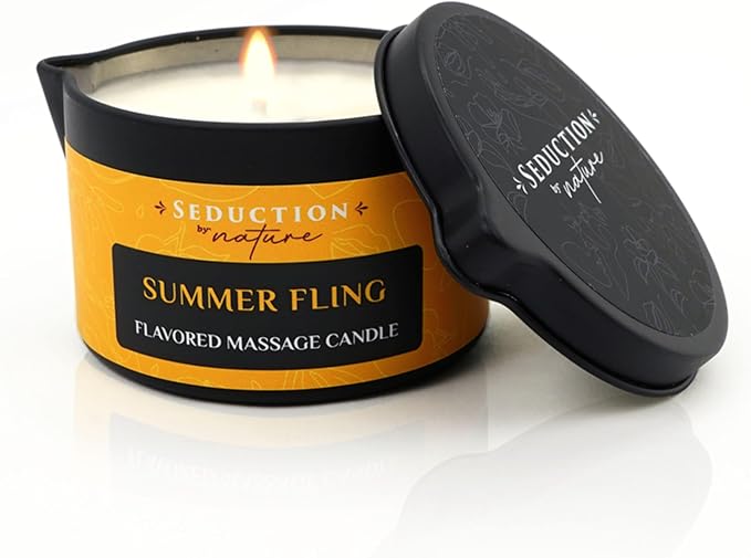 Tropical Scent Massage Oil Candle – Vegan Full Body Massage Therapy & Home SPA - Image 6