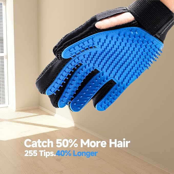 NVNAN 2-in-1 Pet Grooming Glove & Fabric Hair Remover - Image 6