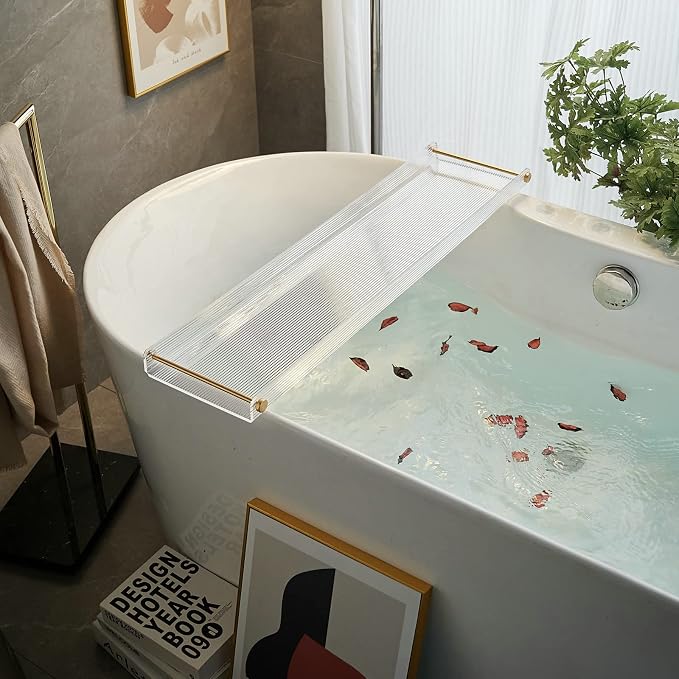 Bathtub Caddy Tray for Luxury Bathroom Bath tub Table Caddy Tray Shelf for - Image 6