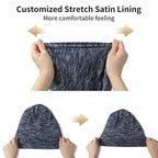 Satin Bonnet Silk Lined Sleep Cap- Adjustable Hair Cover - Image 5
