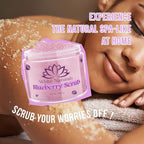 Blueberry Body Scrub, Pure Organic Face Exfoliant - Image 2