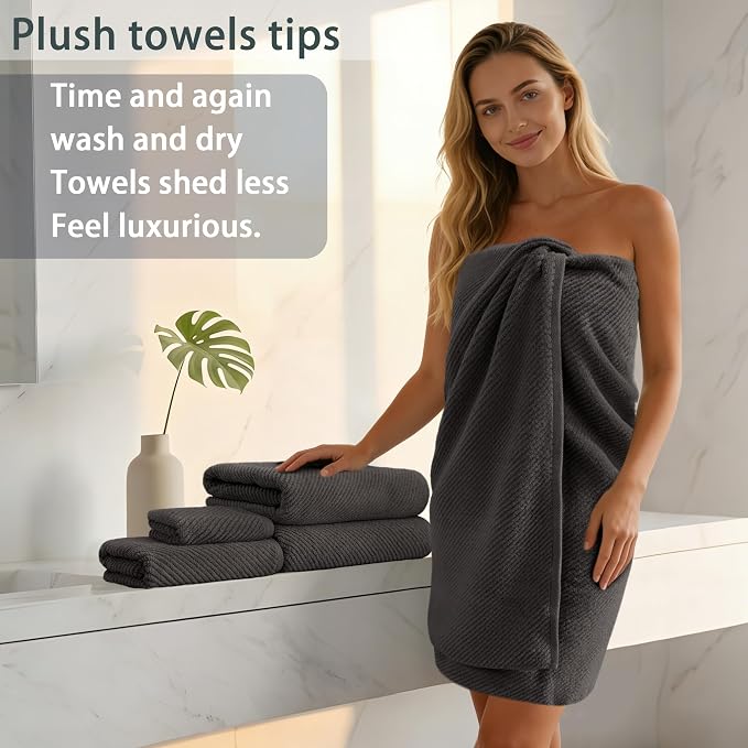 VOOVA & MOVAS Gray Towels - Image 5