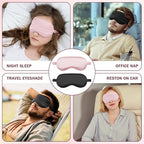 Amrules Sleep Mask Set of 2, Adjustable Silk Eye Mask - Image 5