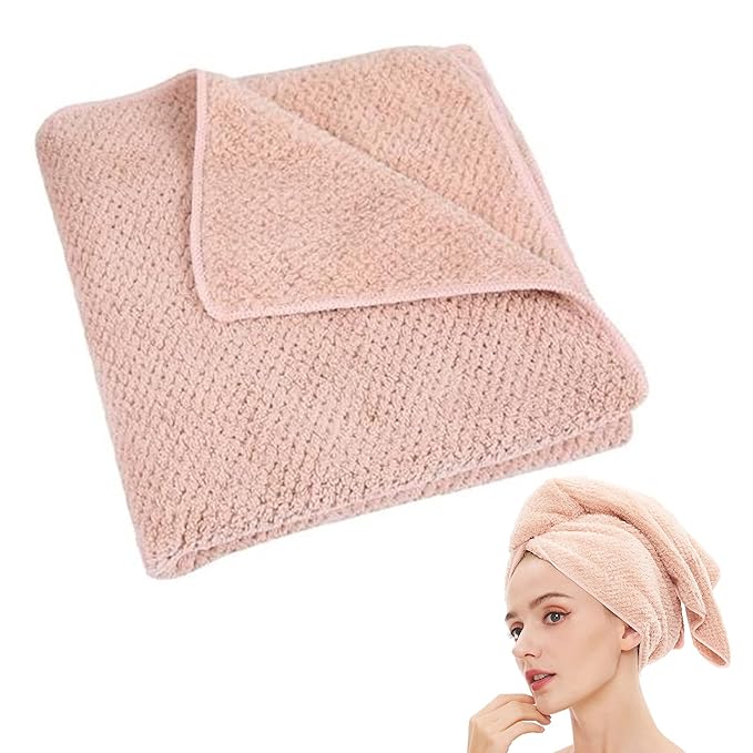 Microfiber Hair Towel Quick Dry Hair Towel Hair Drying Towels Suitable by LAOJBABA