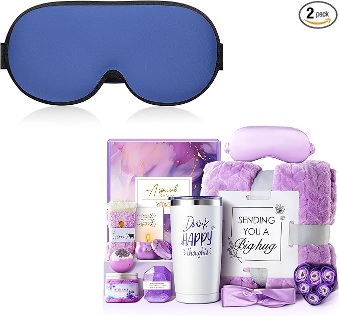 YFONG Weighted Sleep Mask, Women Men 3D Eye Mask Blocking Lights Sleeping Mask by YFONG