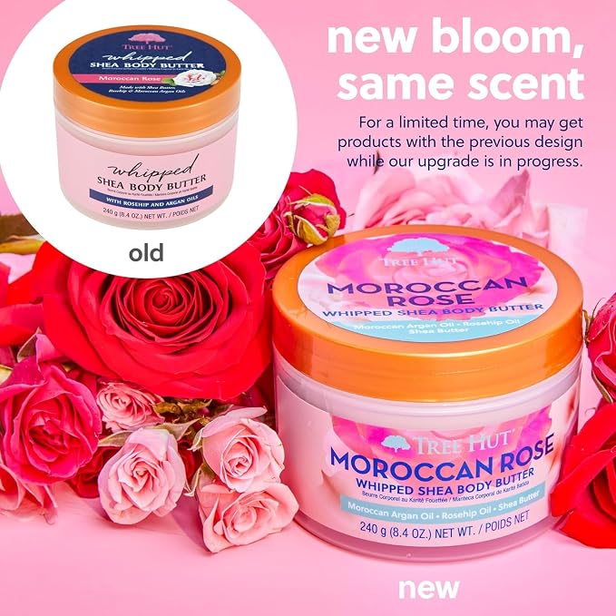 Tree Hut Moroccan Rose Whipped Shea Body Butter, Hydrating & Nourishing Body - Image 4