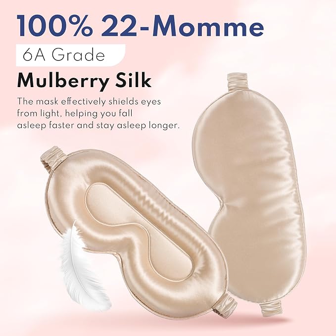 Blissy Silk Sleep Mask Profile - Image 4