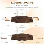 Teak Bathtub Tray Expandable Bathroom Tray - Image 3