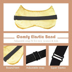 Cute Cat Sleep Mask for Kids, 2 Pack Silk Sleeping Eye Cover Adjustable Mask - Image 4