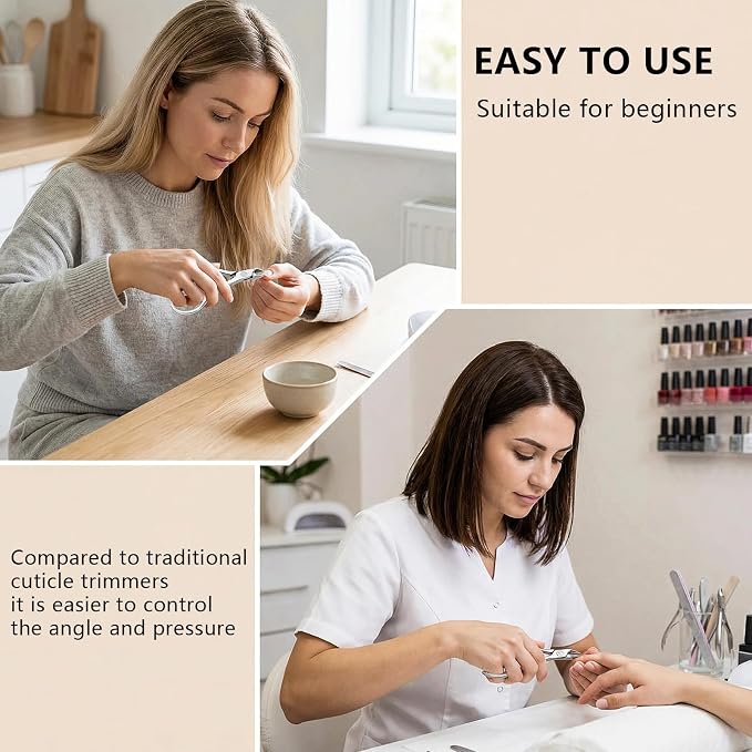 Cuticle Trimmer Nipper, Stainless Steel Cuticle Clipper - Image 4