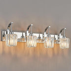 Modern Bathroom Vanity Light, 4-Light Chrome Wall Sconce - Image 8