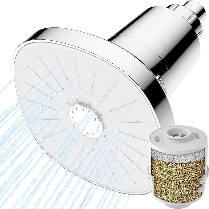Ryamen Filtered Shower head, Rain Shower Head by Enjoyabeatifullife