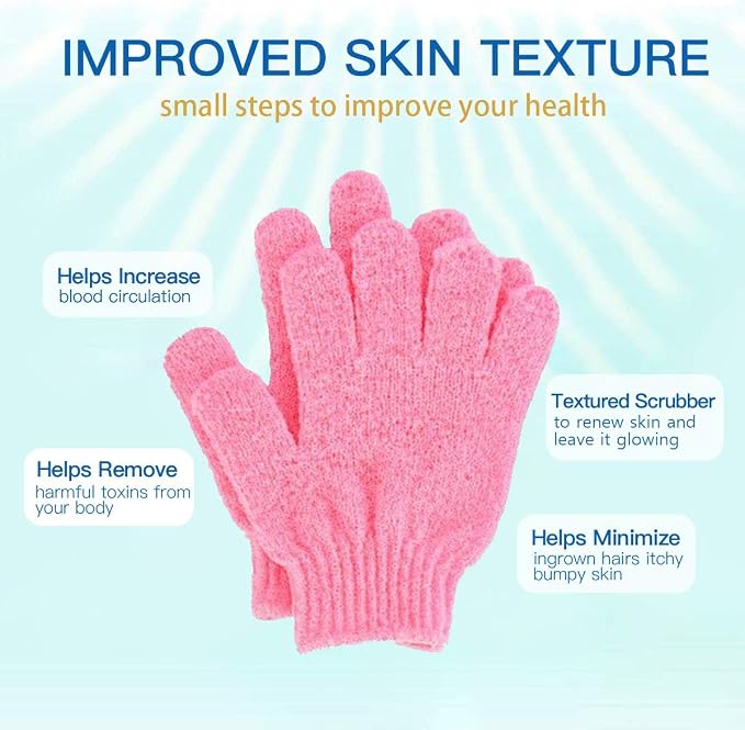 ATB 4 Pairs Exfoliating Gloves - Image 2