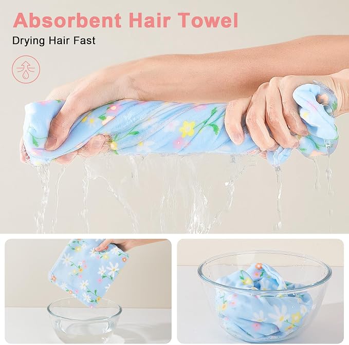Unicorn Castle Microfiber Hair Towel - Image 2