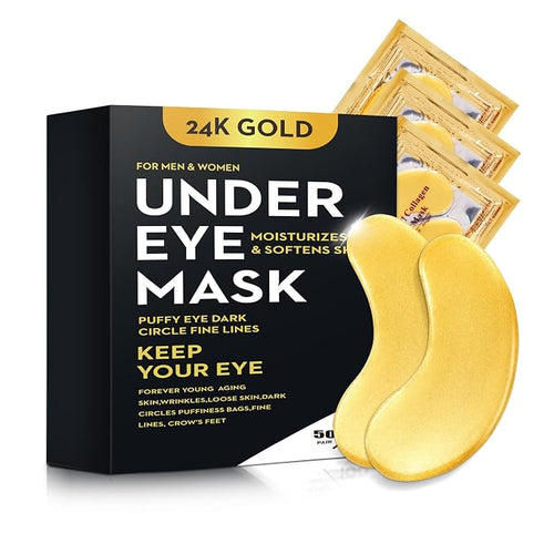 100Pcs/50Pairs Under Eye Patches Gold by Bukamkom