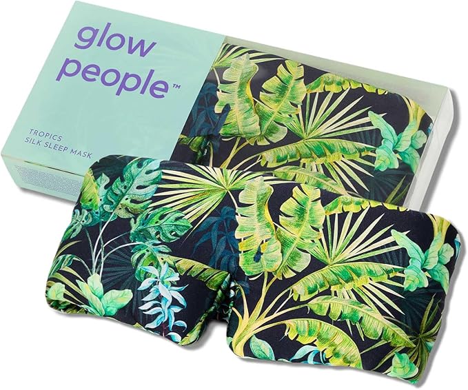 Glow People Silk Sleep Mask – 100% Mulberry Silk Eye Mask by GlowPeople