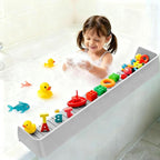 Bathtub Splash Guard for Kids, 2.6 FT Silicone Bathtub Play Shelf - Image 7