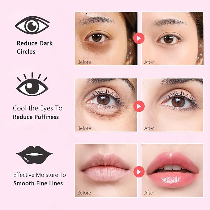 30 Pairs Eye Masks & Lip Masks, Under Eye Patches - Image 4