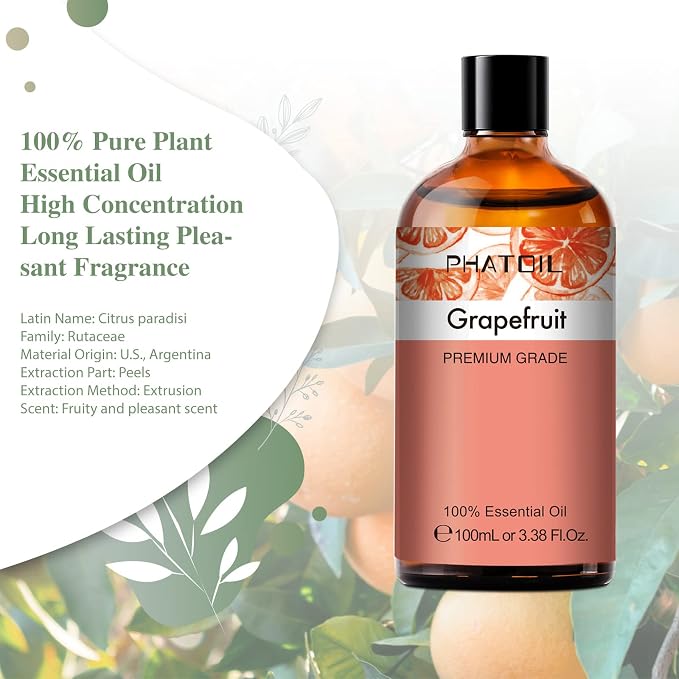 PHATOIL 3.38FL.OZ Grapefruit Essential Oil - Image 2