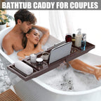 Bathtub Tray Caddy, Expandable Bath Trays - Image 2