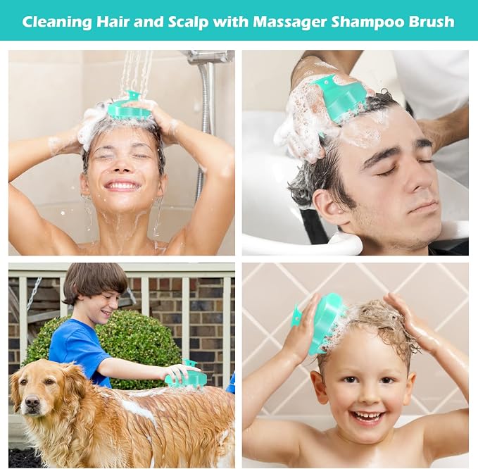 URTHEONE Hair Scalp Massager Shampoo Brush, Soft Silicone Hair Brush - Image 5