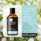 Jasmine Essential Oil with Glass Dropper, MAYJAM Pure Essential Oils - Image 3