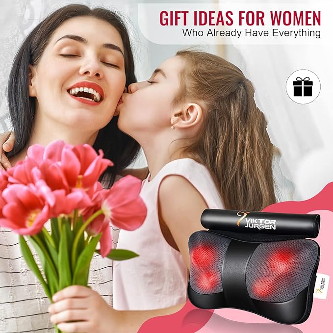 VIKTOR JURGEN Mothers Day Back Massager Gifts, Shiatsu Kneading Massager - Image 6