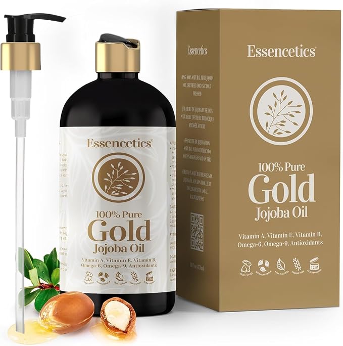 Organic Jojoba Oil 16 oz by Essencetics
