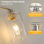 Unicozin Bathroom Light Fixtures, 5 Light Vanity Lights - Image 6