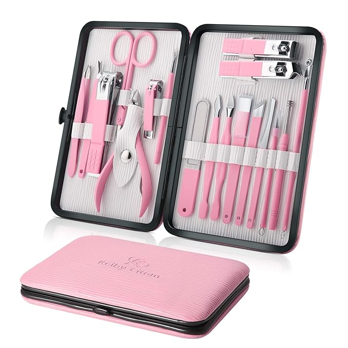Manicure Set Professional Nail Clippers Kit Pedicure Care Tools- Stainless by KeibyCitom