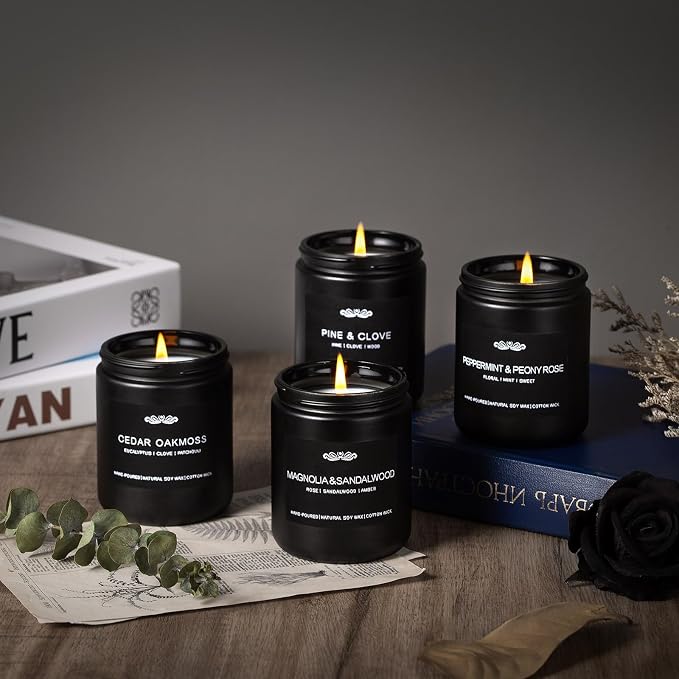 6 Pack Candles for Home Scented Aromatherapy Candles Gifts Set for Men - Image 2