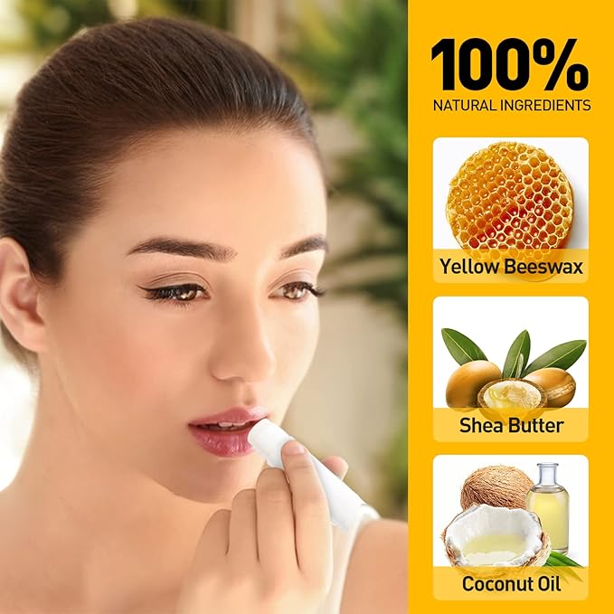 DMSKY 50 Pack Lip Balm Unlabeled, Natural Lip Balms Bulk Blank Tube, Lip Balm - Image 6
