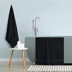 GLAMBURG Premium Cotton Oversized 2 Pack Bath Sheet 35x70-100% Pure Cotton - Image 4