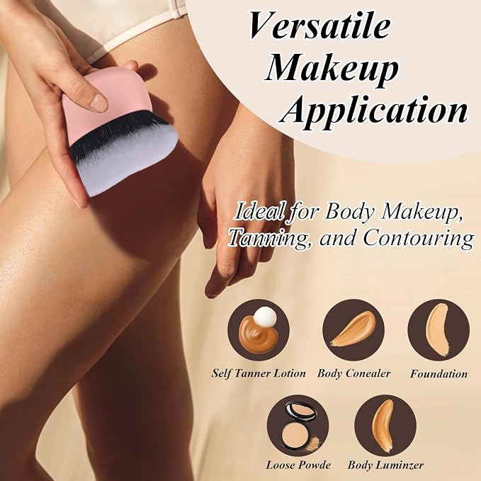75MM Extra Large Self Tanner Kabuki Makeup Brush – Ultra Soft Dense Vegan - Image 6