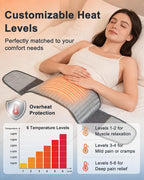 Heating Pad for Back Pain Relief, 4 Timers & 6 Temperatures, Auto Shut-Off - Image 5