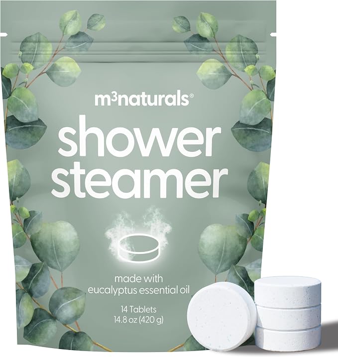 Eucalyptus Aromatherapy Shower Steamers – Supports Sinus Relief, Relaxation by M3Naturals