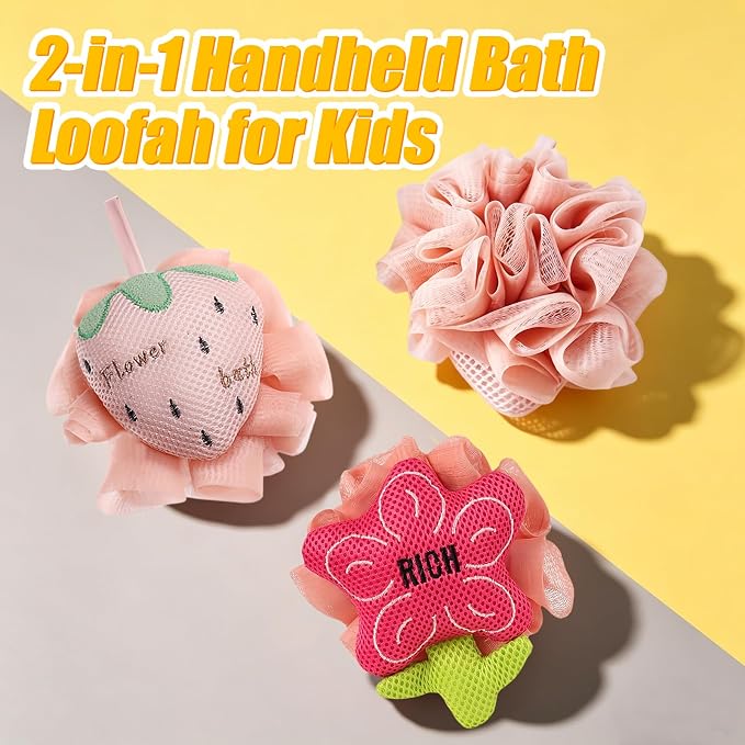 Kids Loofah, Cute Cartoon Animal Kids Bath Sponge - Image 8