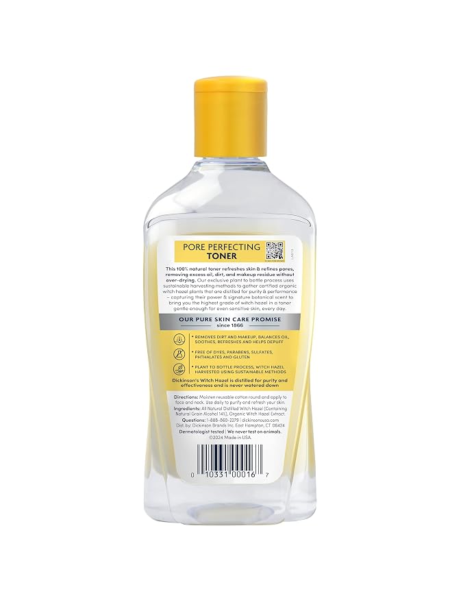 Dickinson's Original Witch Hazel Pore Perfecting Toner | 100% Natural Distilled - Image 11