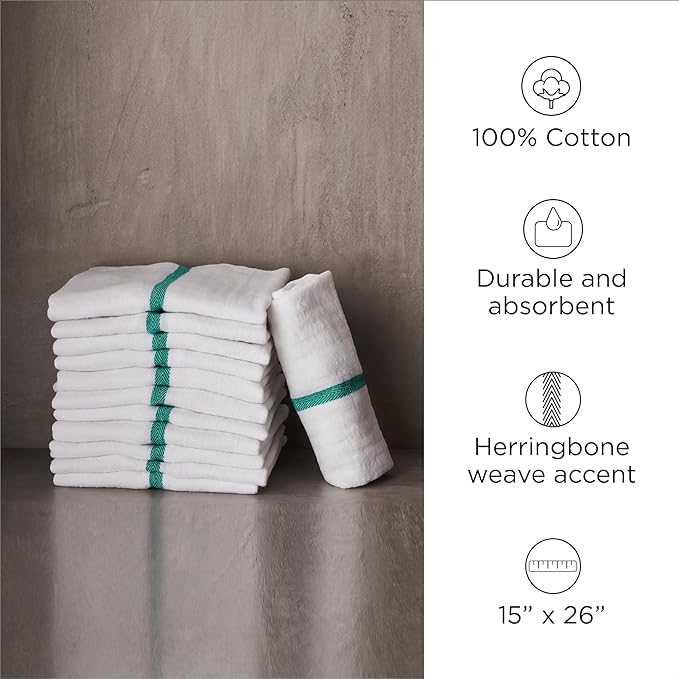 Diane 100% Cotton Barber Towels, Soft and Absorbent Multipurpose Towels - Image 2
