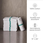Diane 100% Cotton Barber Towels, Soft and Absorbent Multipurpose Towels - Image 2