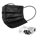 CSD Colo 30 Pcs Black Disposable Face Masks, 3 Ply Adult Mask by CSD