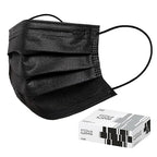 CSD Colo 30 Pcs Black Disposable Face Masks, 3 Ply Adult Mask by CSD