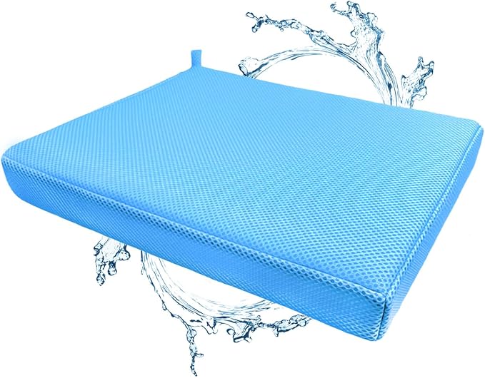 Shower Seat Cushion, Thickened Shower Chair Cushion 4D Air Fiber Material by Gwremzlox