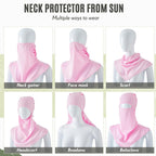 SATINIOR 3 Piece Balaclava Face Cover Sun Protection Neck Cover Summer - Image 6